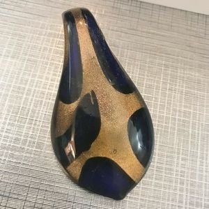 Lia Sophia pendant and Murano style pendant